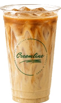 Iced Bueno Macchiato im Creamline-Becher mit Haselnusscreme